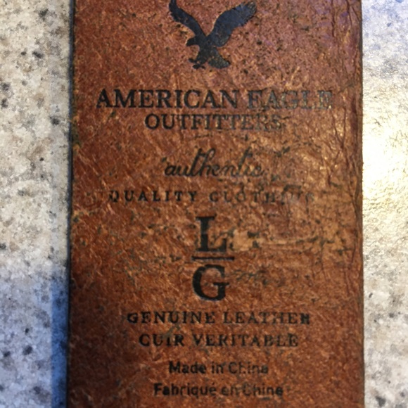 Used American Eagle belt. 1.5” wide, 43” overall (35-39” adjustment range). - Picture 2 of 3